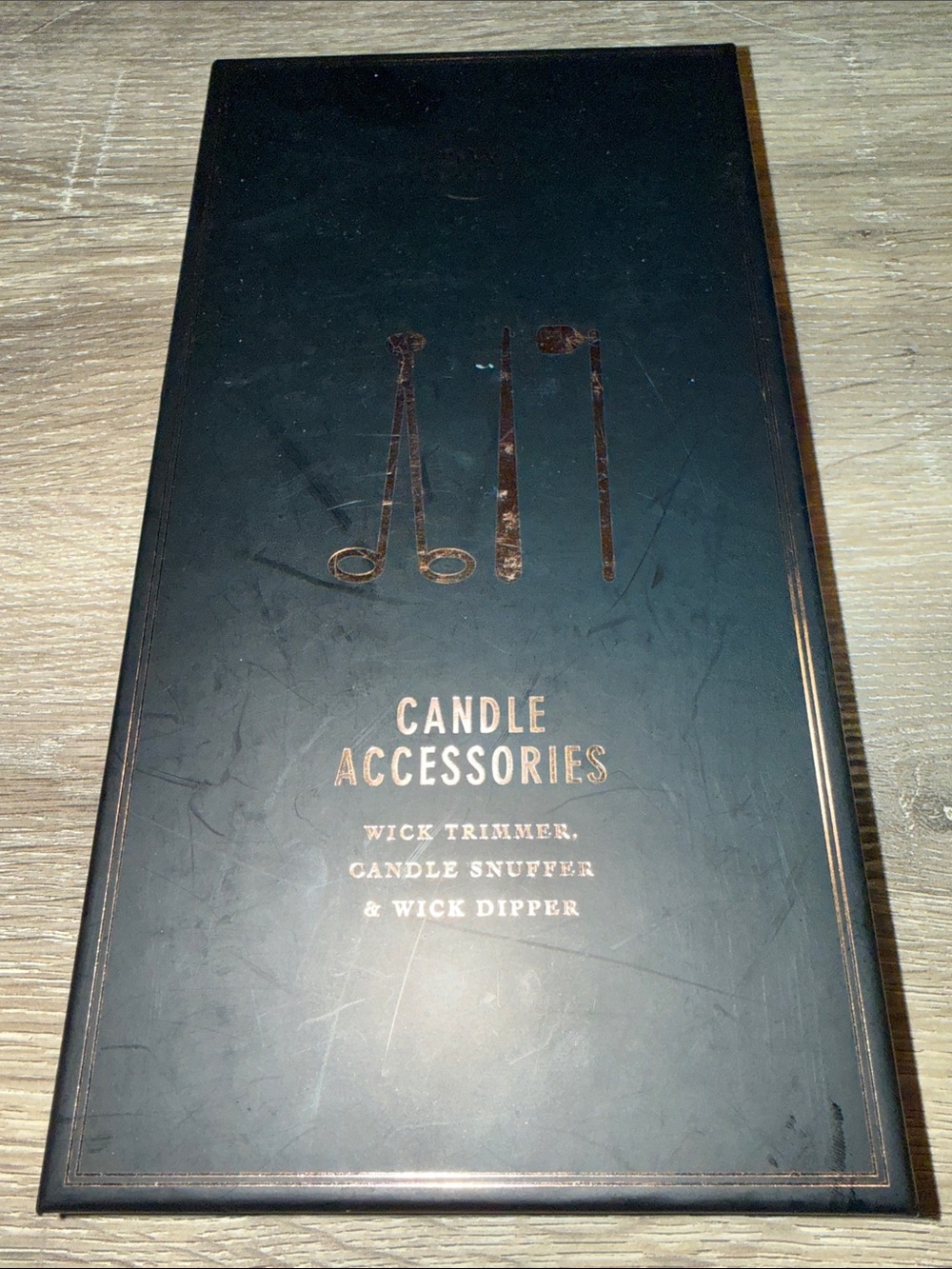 DW Home Black Candle Accessories Set
